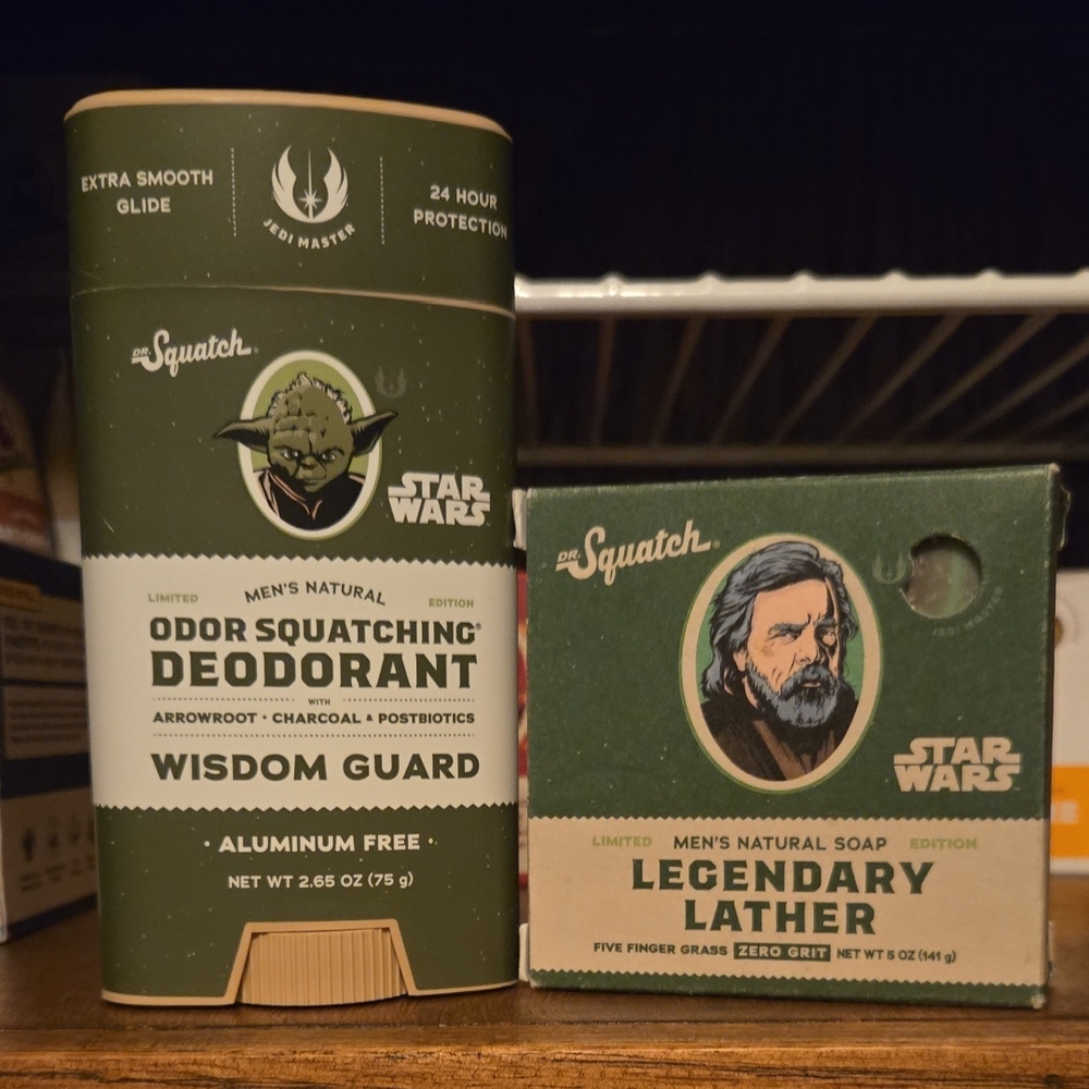Dr. Squatch x Star Wars Wisdom Guard Deodorant & Legendary Lather Soap, Duo